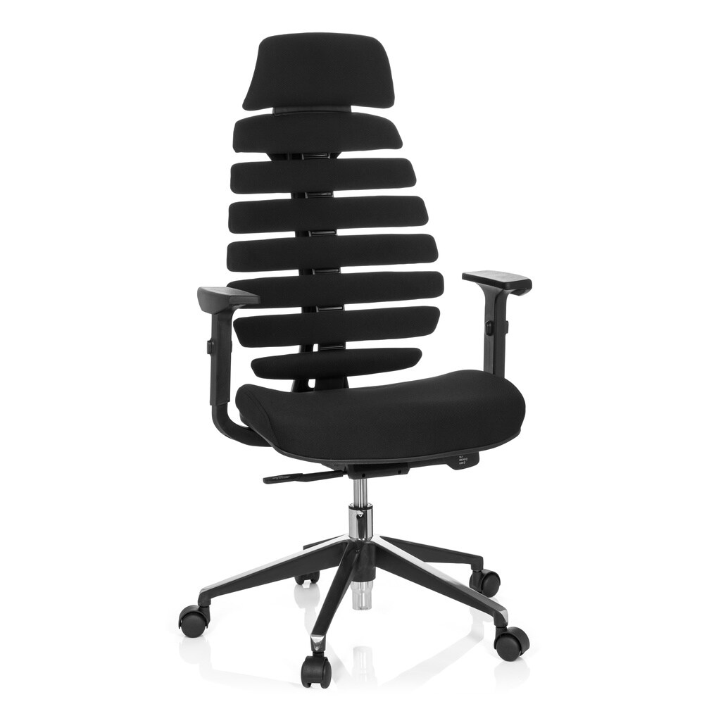 Profi Bürostuhl ERGO LINE II PRO Stoff mit Armlehnen (höhenverstellbar) hjh OFFICE