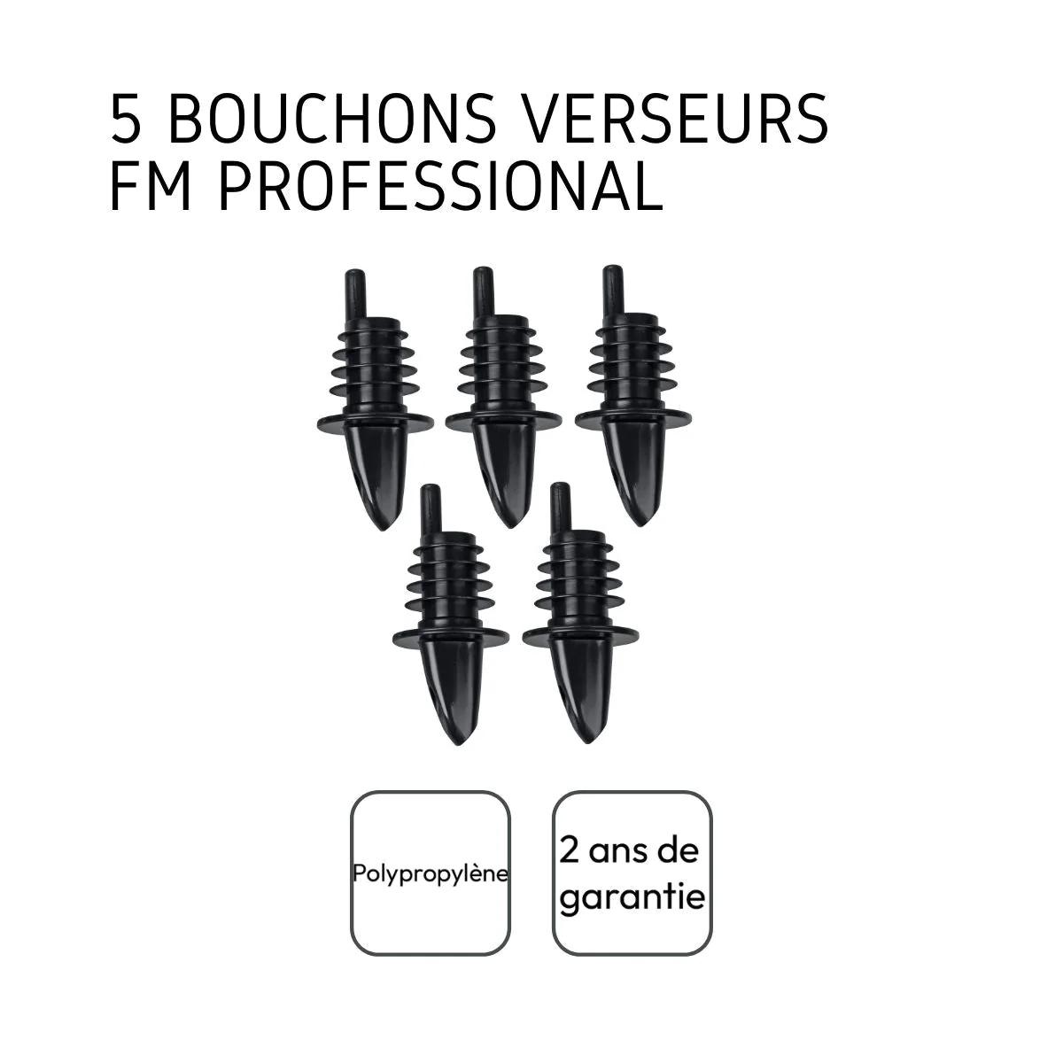 Lot de 5 bouchons verseurs FM Professional FM Professional