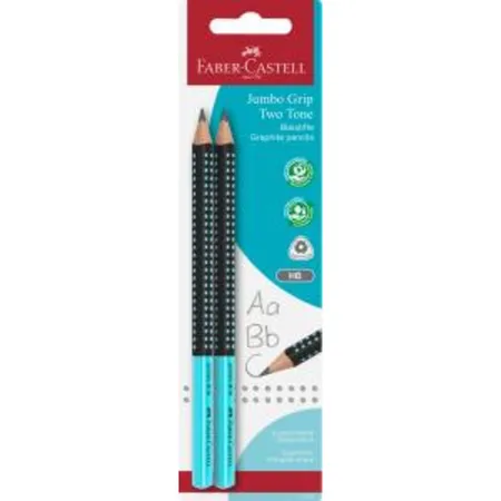 Faber-Castell Bleistift Jumbo Grip Two Tone, 1 Packung, 3-fach sortiert