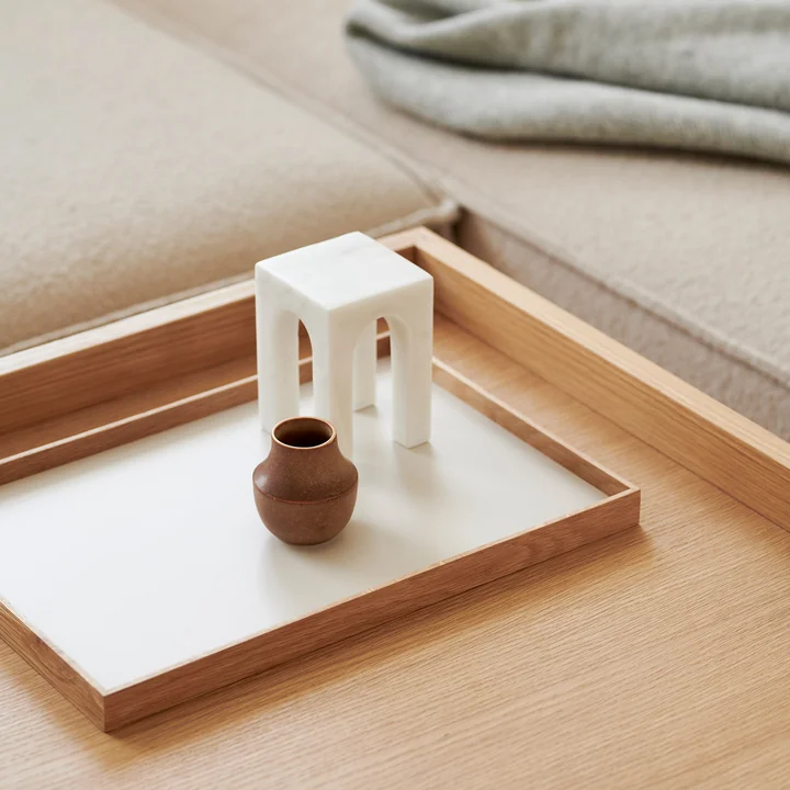 Gejst - Frame Tablett, large, Eiche / beige