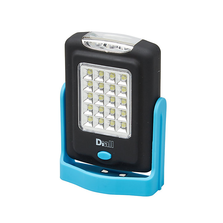 Lampe torche LED 2 fonctions Diall 220 lumens bleu