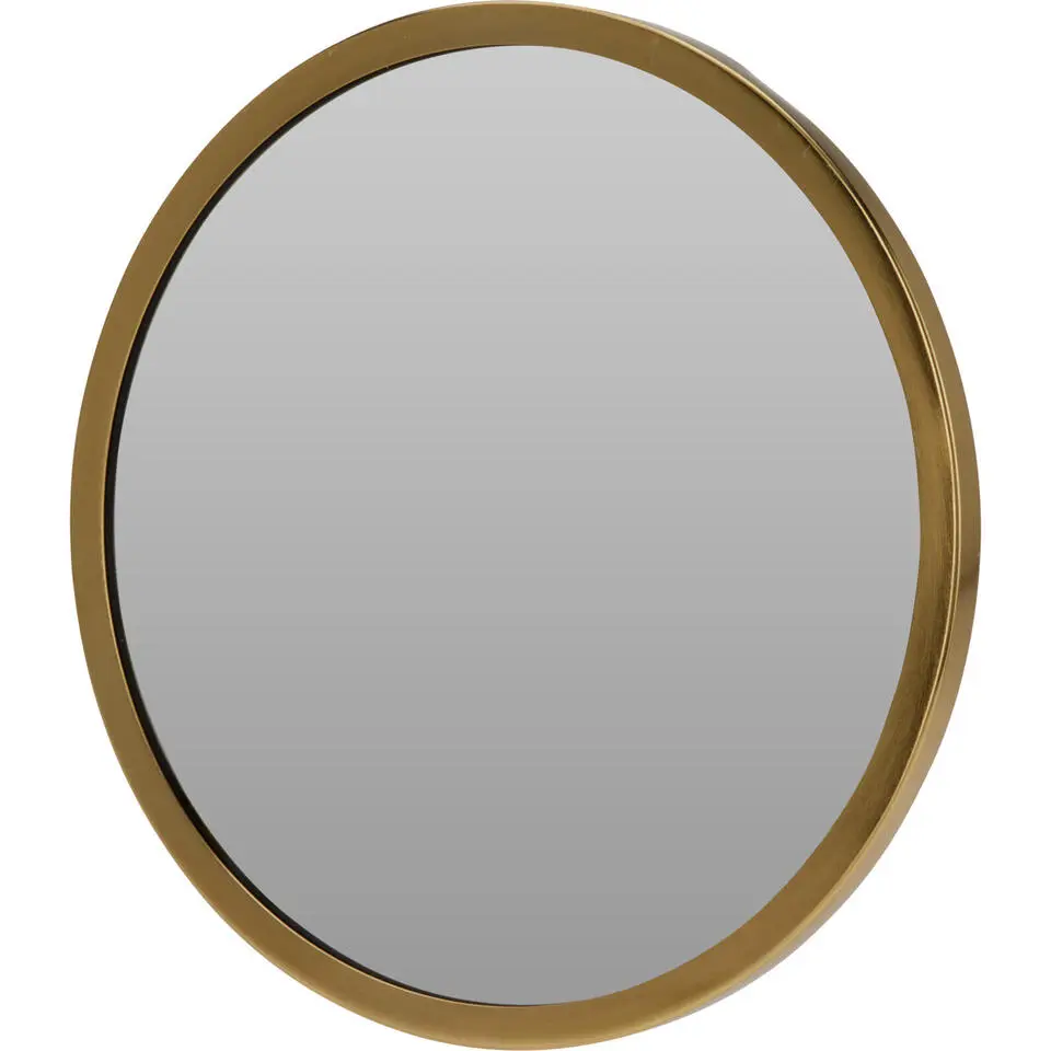 Home & Styling spiegel - rond - goud - 15 x 25 cm