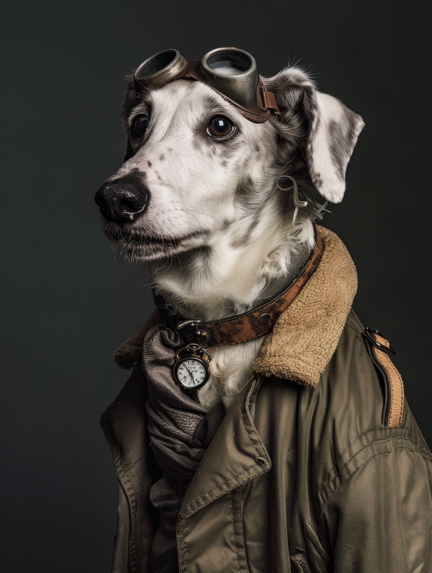 Canvas schilderij van een Engelse Setter Dog 100x150 cm