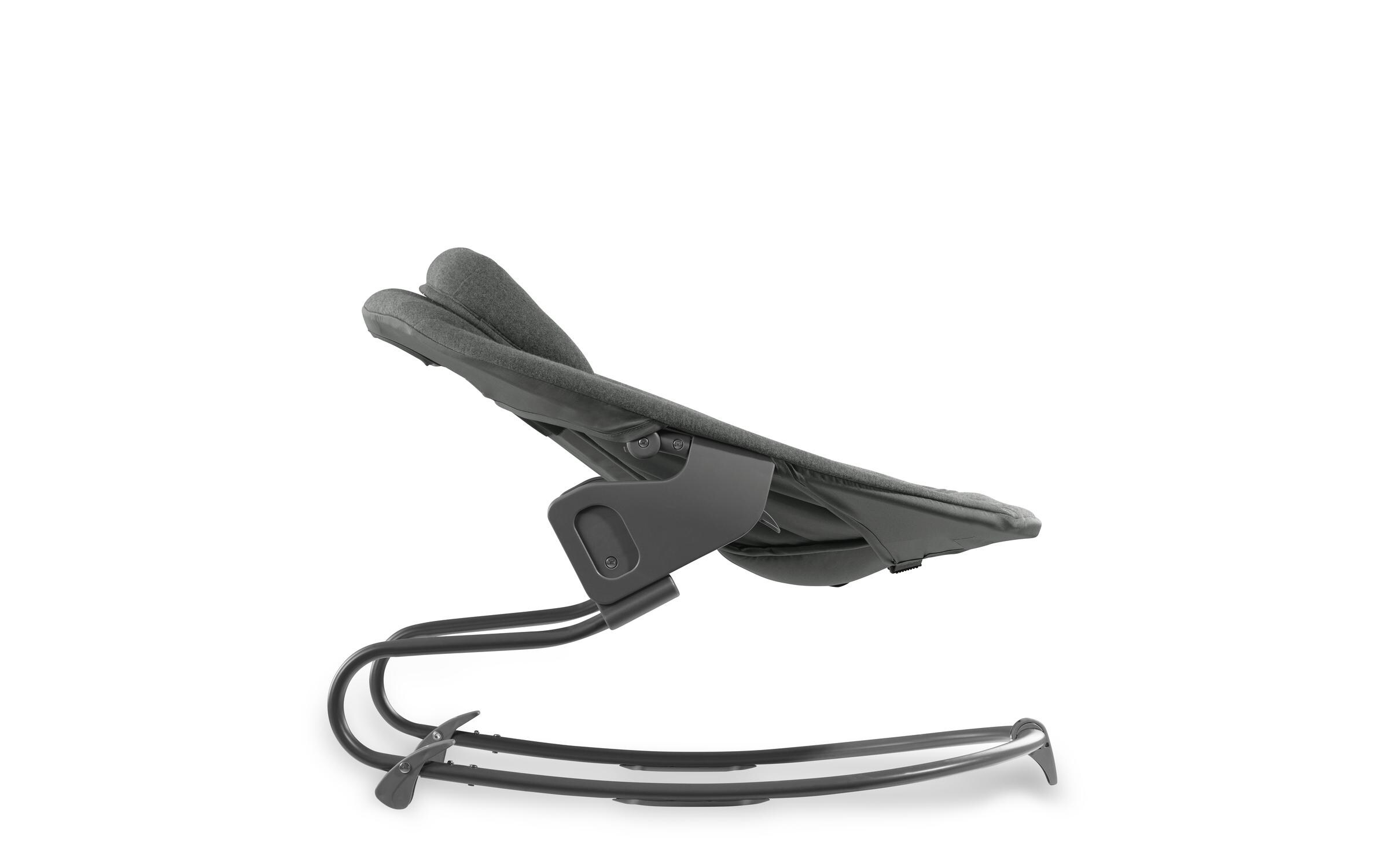 Hochstuhlaufsatz Alpha Bouncer Premium Dark Grey2in1: Babywippe und Aufsatz für Hauck Hochstuhl