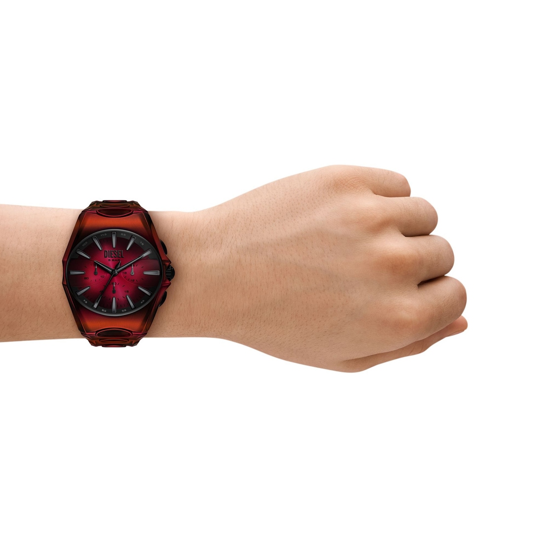 Diesel D-Curve Chronograph Rot