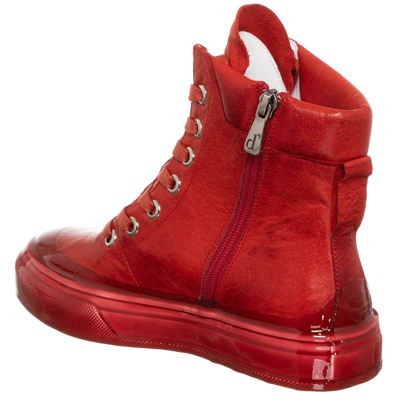 Manufacture d'Essai Sneakers en Cuir Fuoca rouges