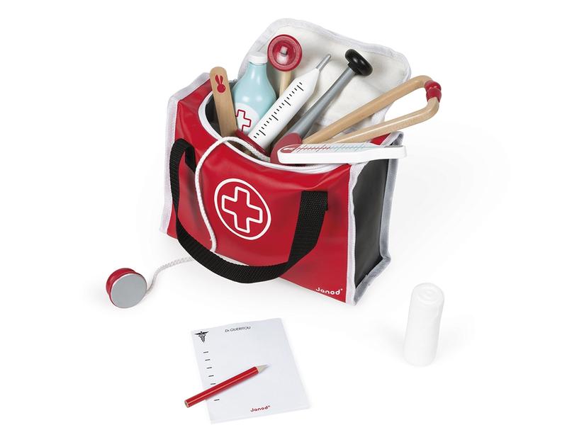 Janod Arzt Doktortasche 10-teilig Für Kinder, die sich gerne um andere kümmern