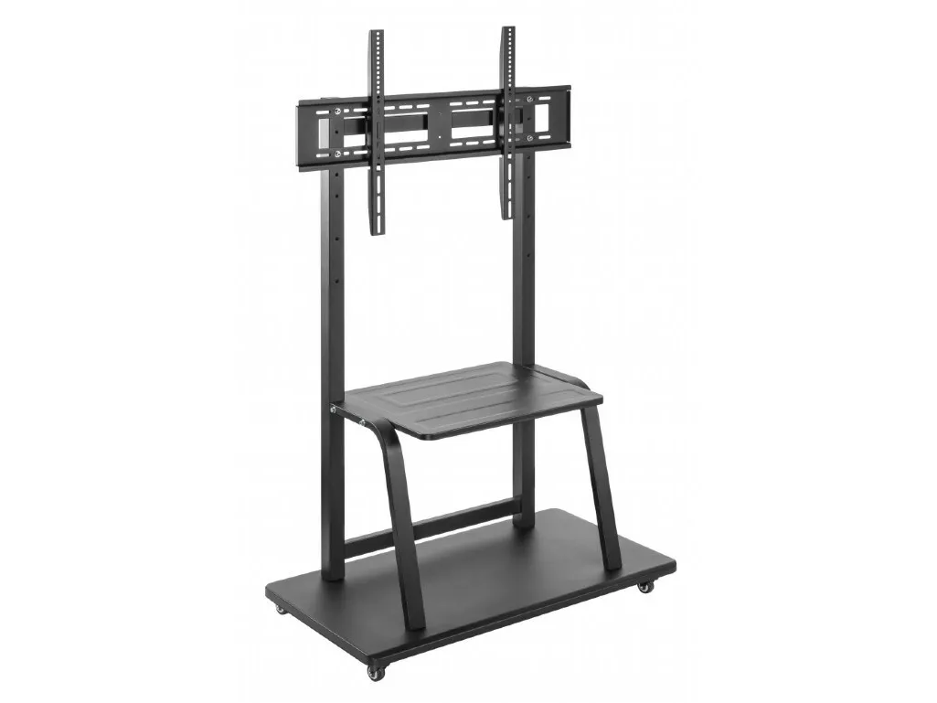 Gembird TVS-100F-01 - Vogn med hjul - for Tv - stål - sort - skærmstørrelse: 37