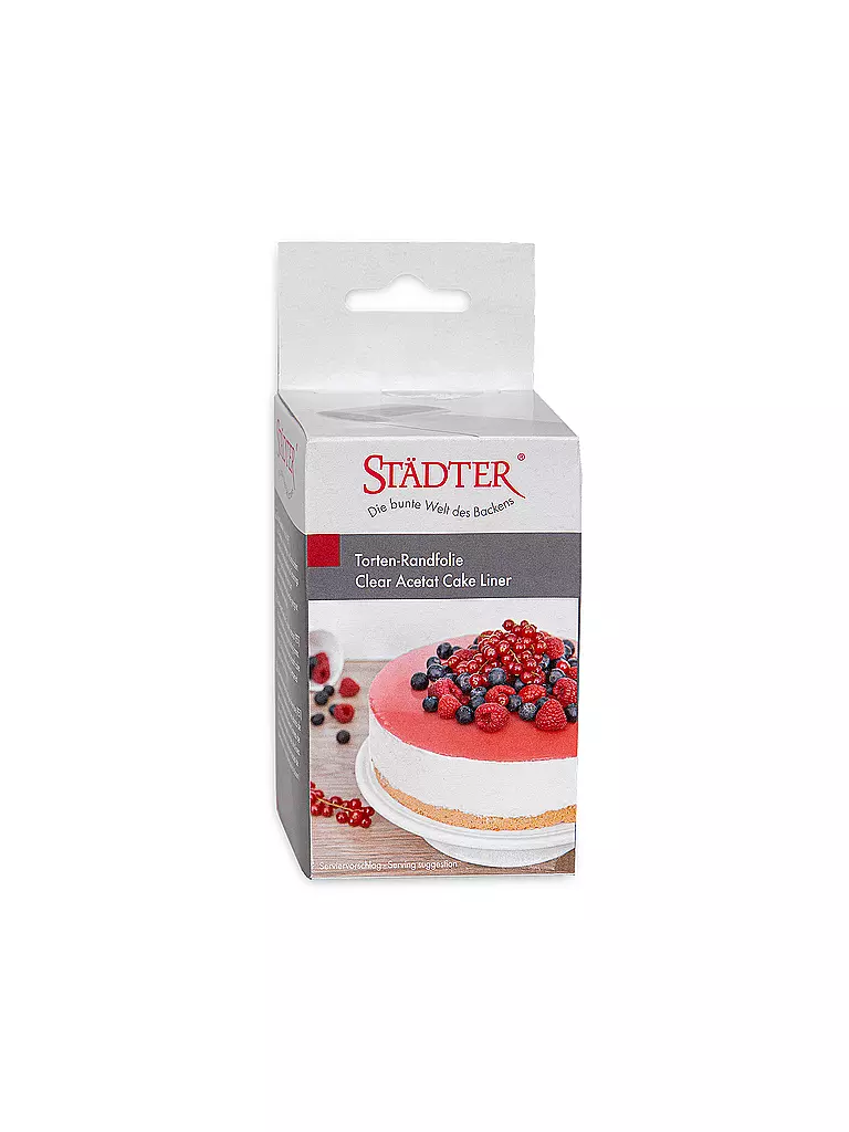 STAEDTER Torten-Randfolie 10x20cm  transparent