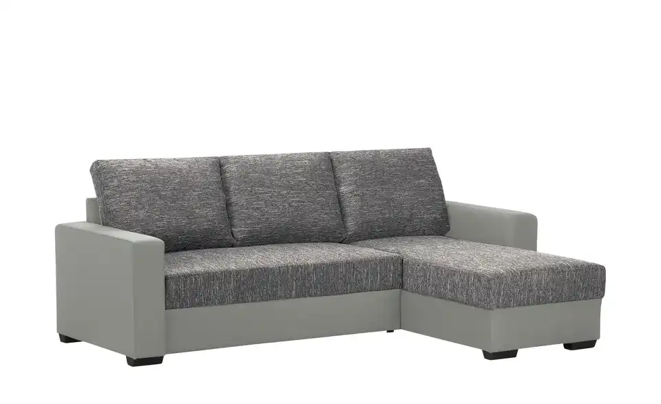 Ecksofa Navarra Grau, Silbergrau rechts