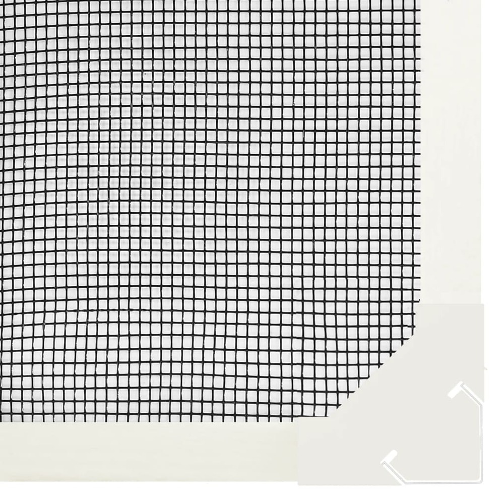 Moustiquaire magnétique pour fenêtres blanc 120x140 cm
