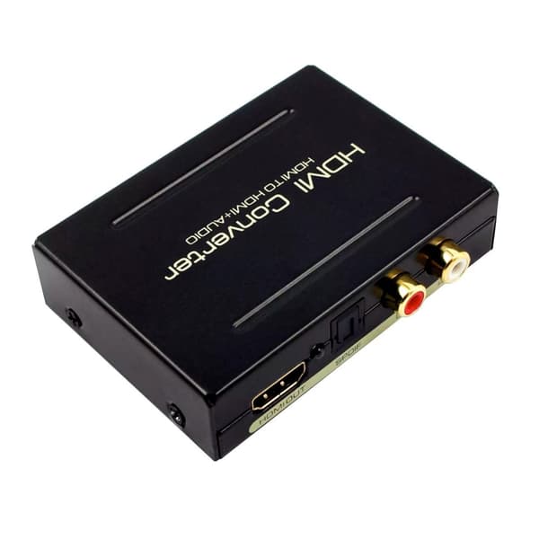 Lydsplitter, HDMI till HDMI + SPDIF + RCA - USB