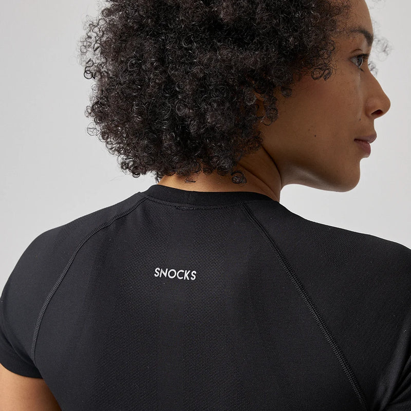 Sport Shirt Seamless Damen Hellgrün