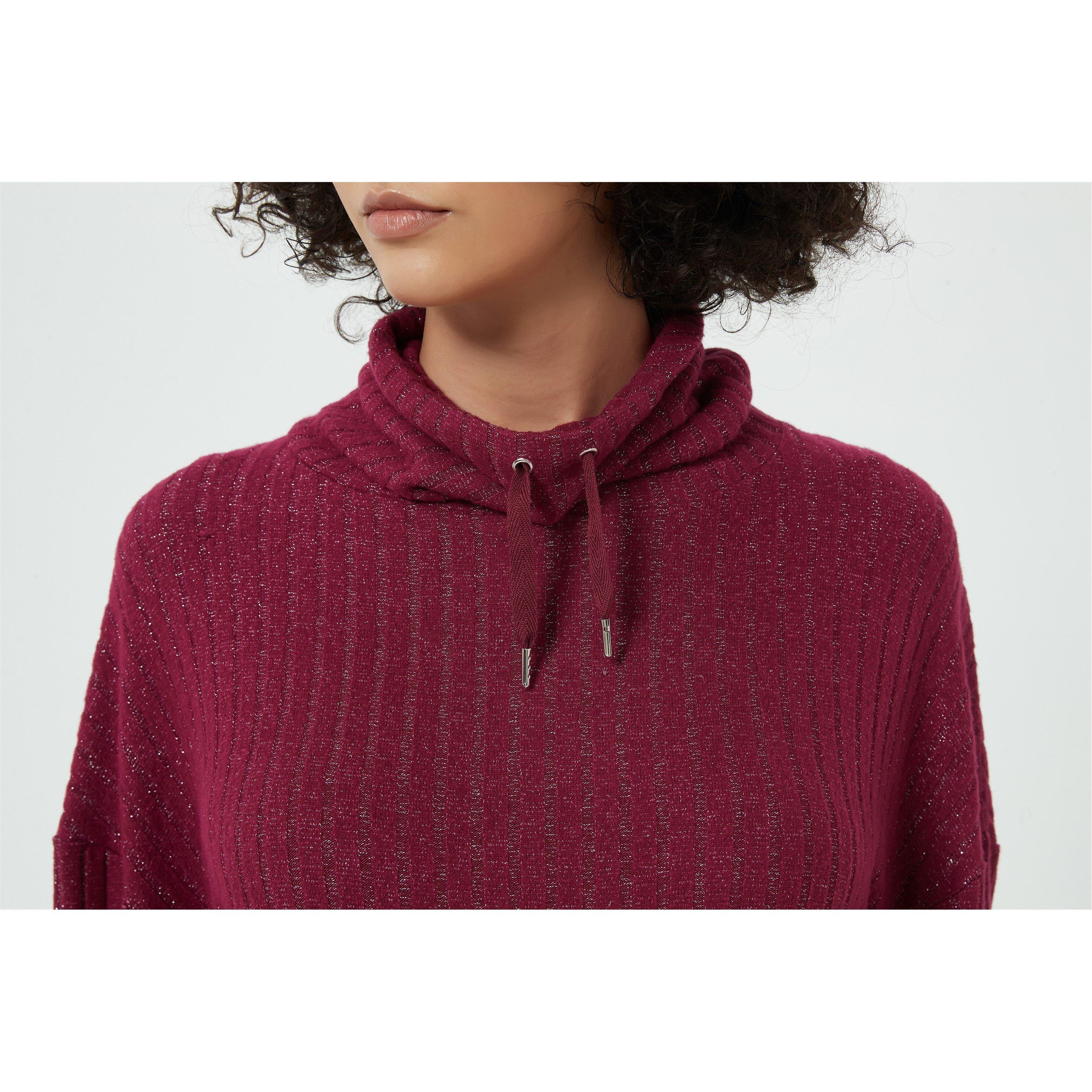 Linea Ladies Sparkle Rib Cowl Neck Lounge Set