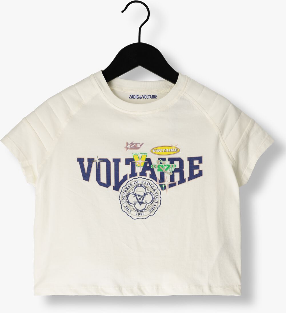 ZADIG & VOLTAIRE ecru zadig & voltaire t-shirt x60009