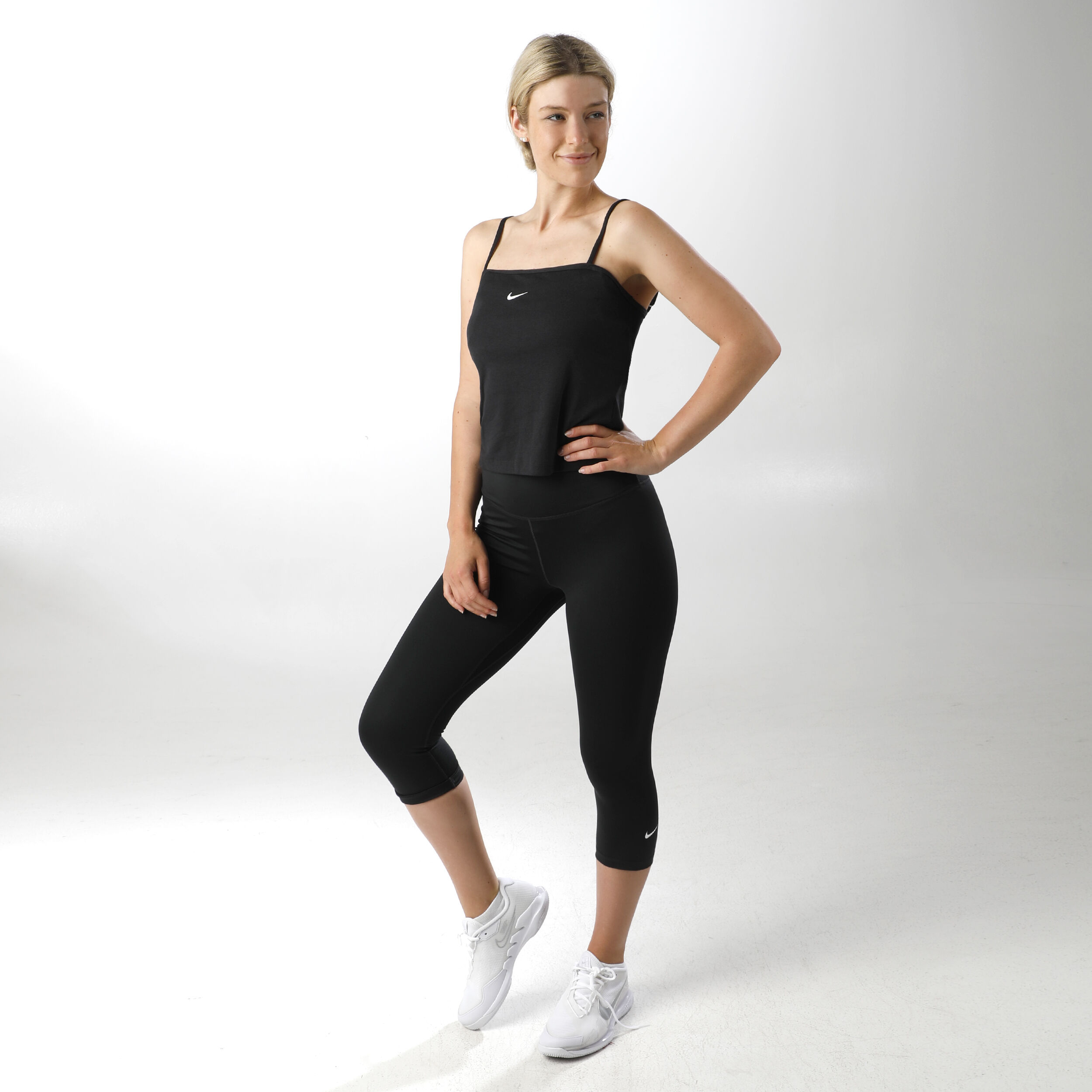 Nike One 7/8 Collant Tight Femmes - Noir , Blanc