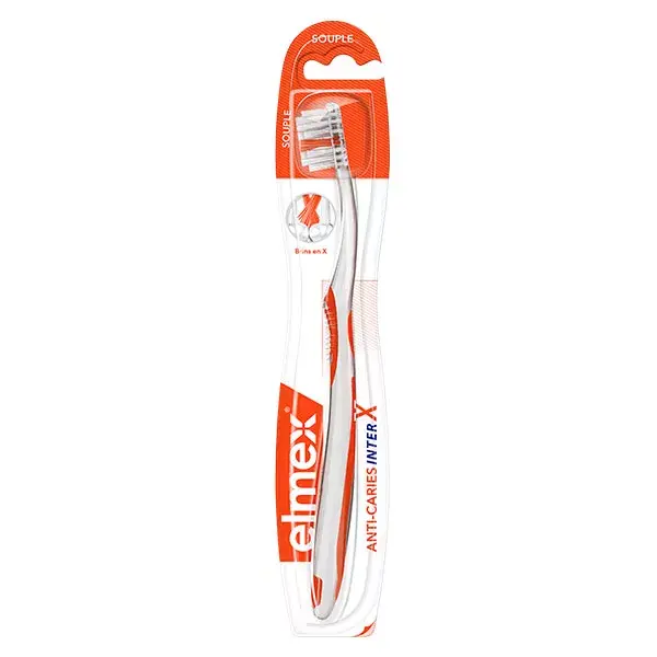Escova de dentes Elmex Cavity Protection, cabeça macia padrão