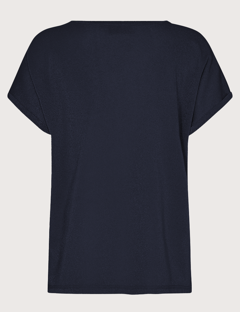 MOS MOSH TOP FEMME KAY LUREX MARINE