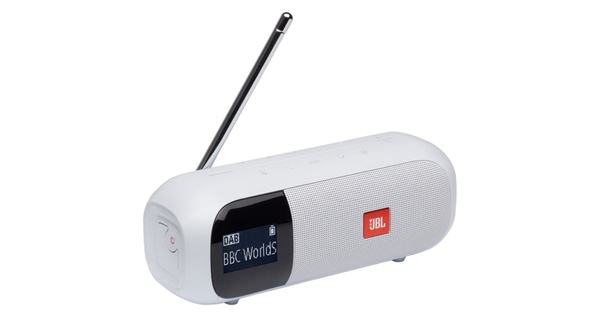 JBLTuner 2 radio  (Wit, Bluetooth 4.2, FM, DAB+, IPX7-waterproof)