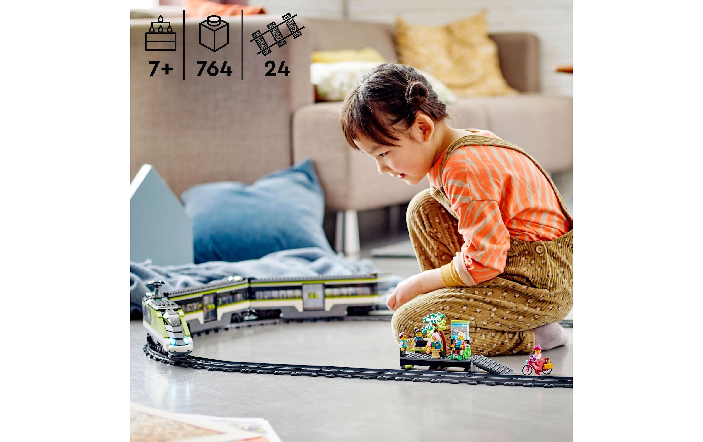 LEGO® Spielbausteine »Personen-Schnellzug 6033«