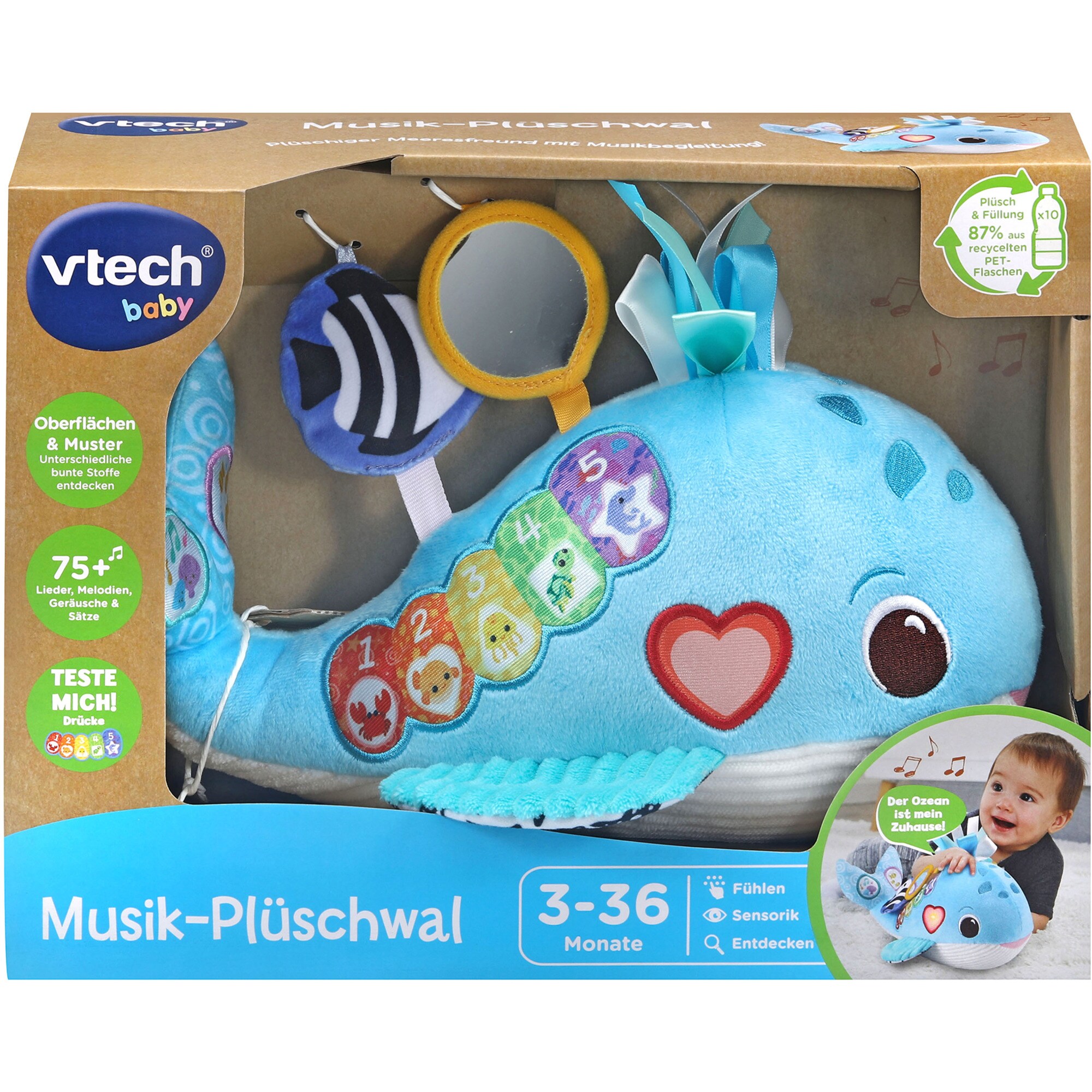 Vtech Kuscheltier Musik-Plüschwal