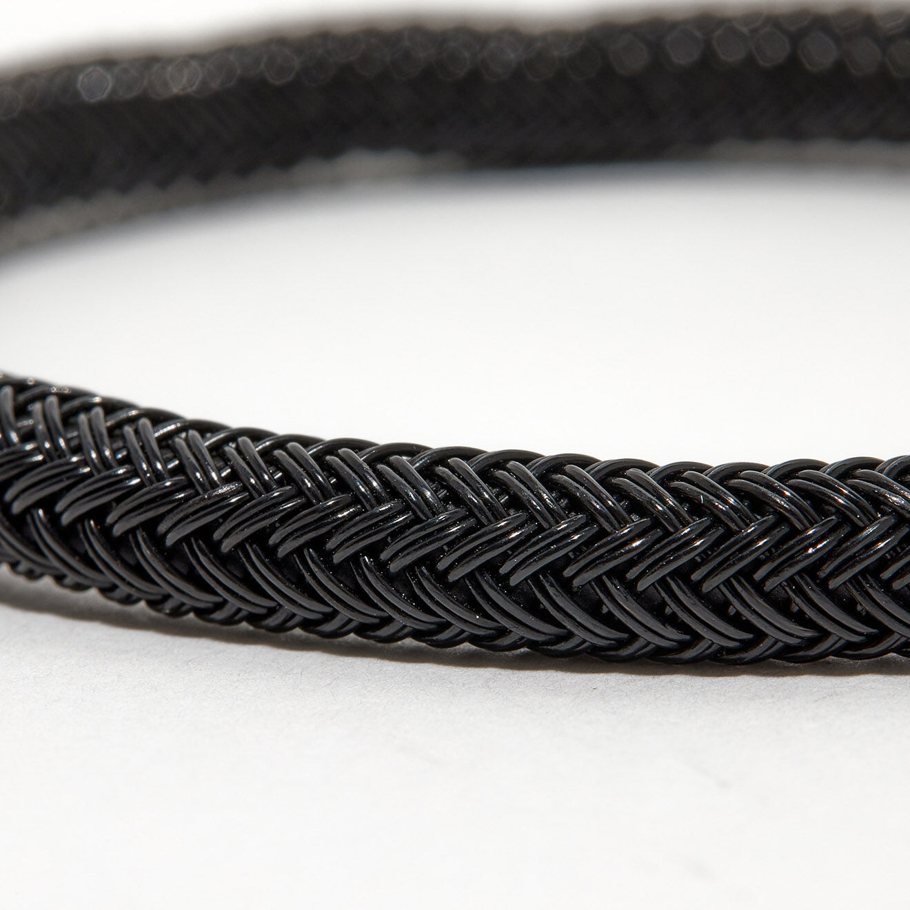 Jacobson Bracelet en Acier tressé noir