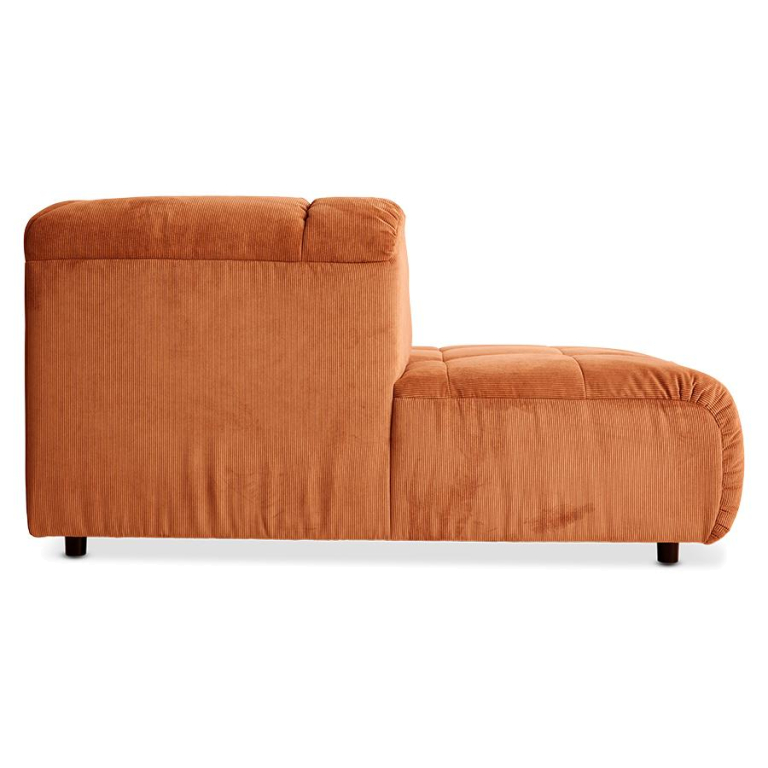 HKliving Wave bank element right divan Wise Blossom