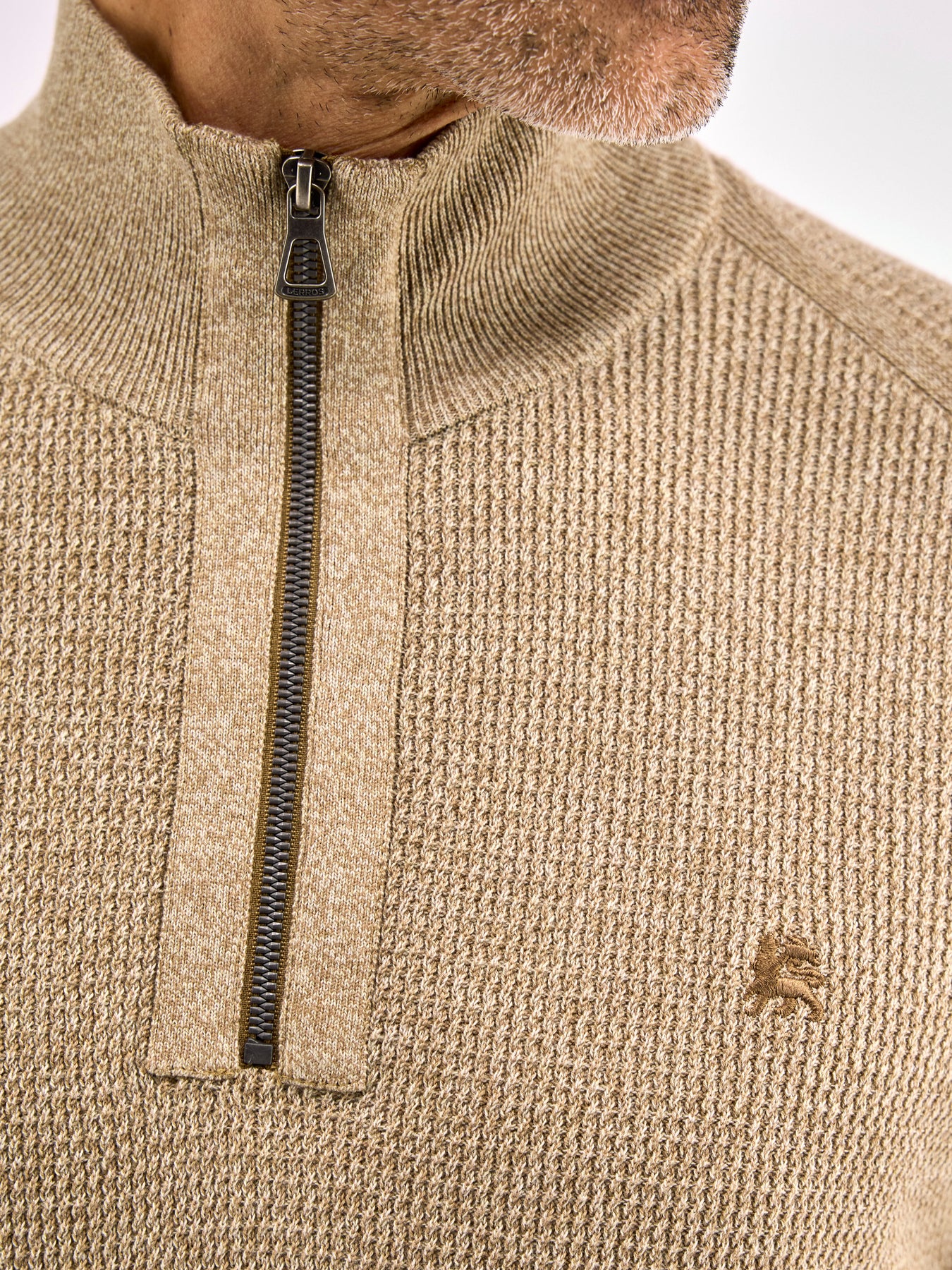 Herren Stricktroyer in Melange-Optik