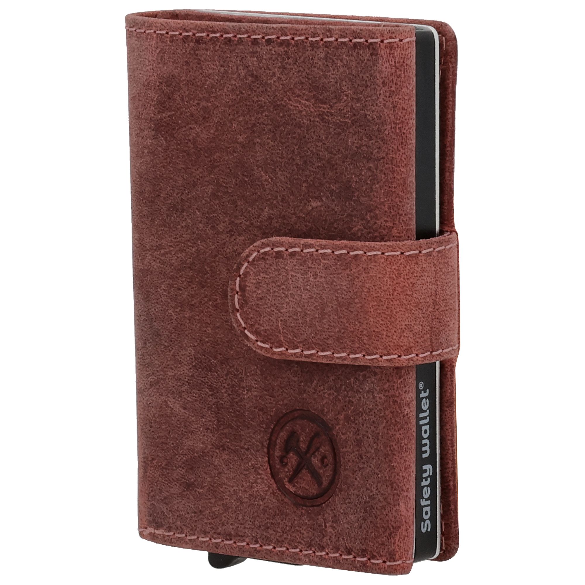 Hide & Stitches Idaho Assorti Safety Wallet Bordeaux