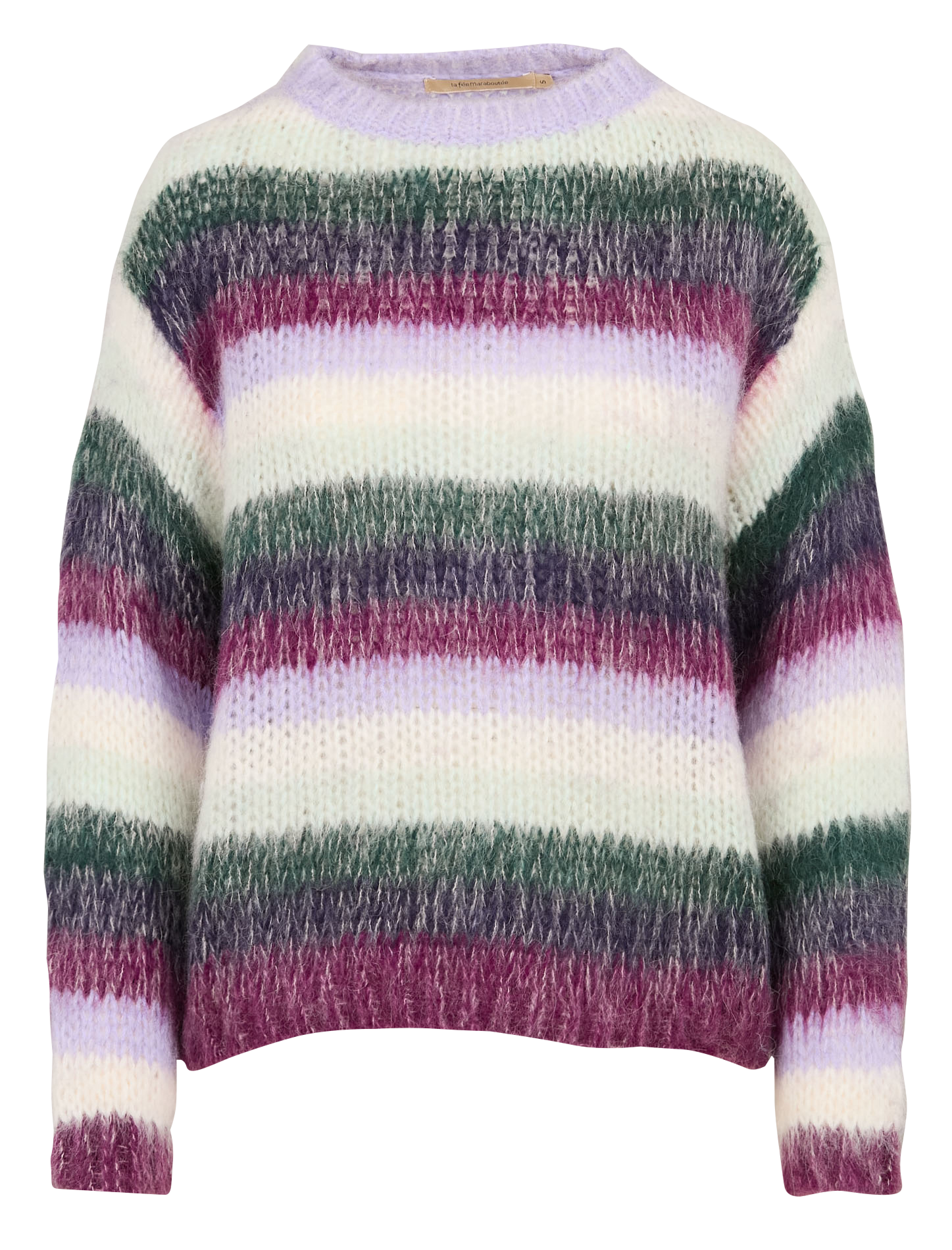 Pull ample à col rond | Violet