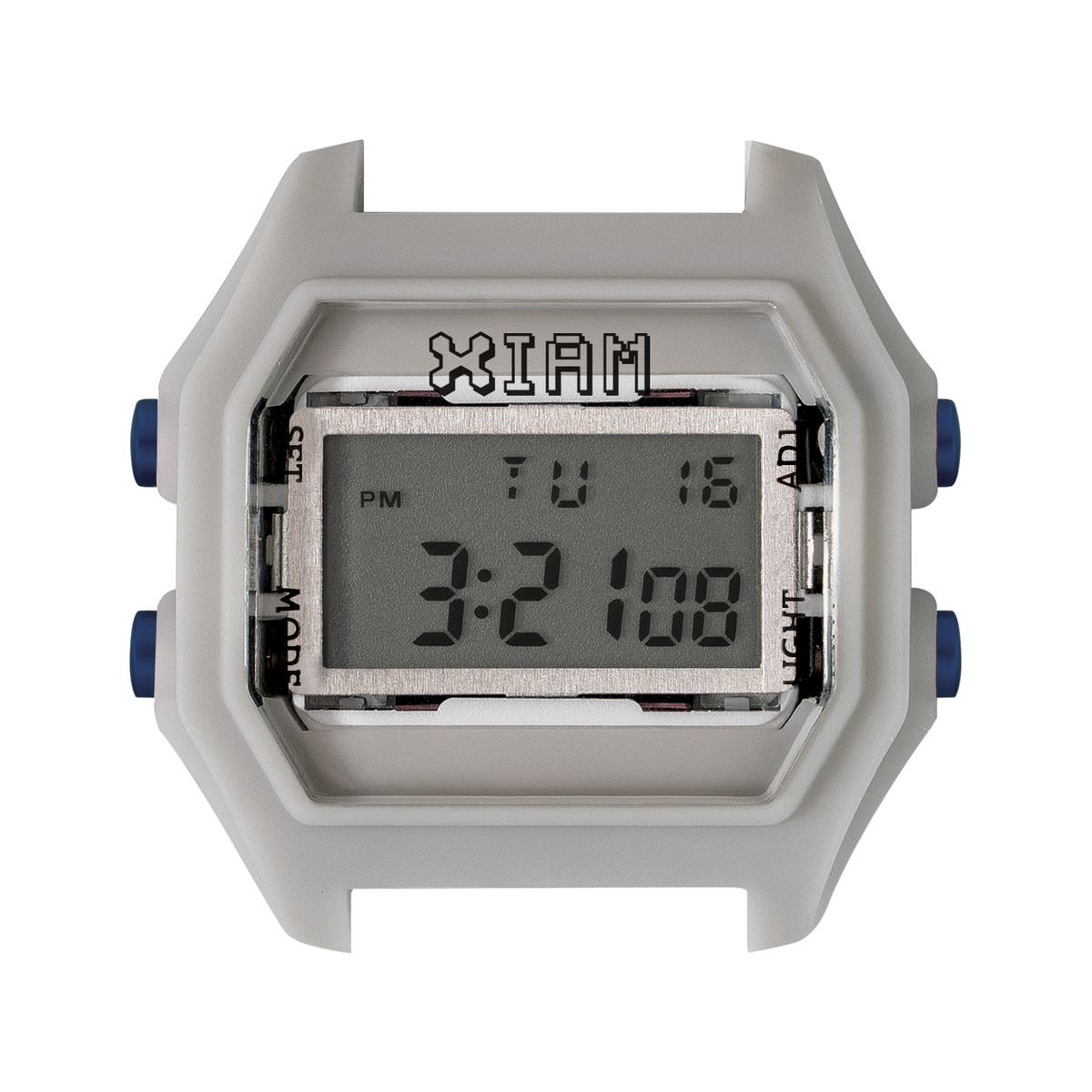 Boîte de montre IAM medium polycarbonate gris