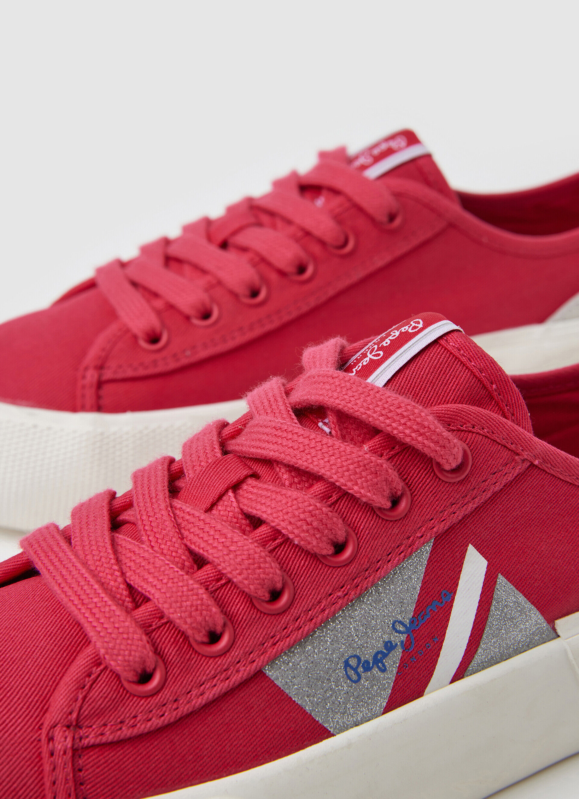 SAPATOS VULCANIZADOS ALLEN FLAG - vermelho morango
