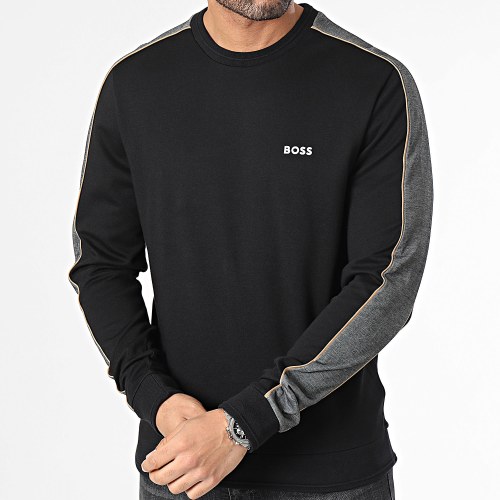 Sweat Crewneck A Bandes 50511030 Noir