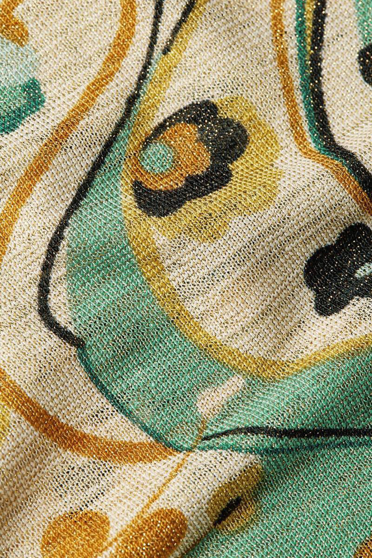 King Louie jumpsuit Zita Jumpsuit Frenzy met all over print groen/creme