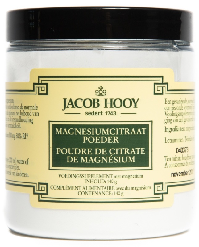 Jacob Hooy Magnesiumcitraat Poeder 140 g