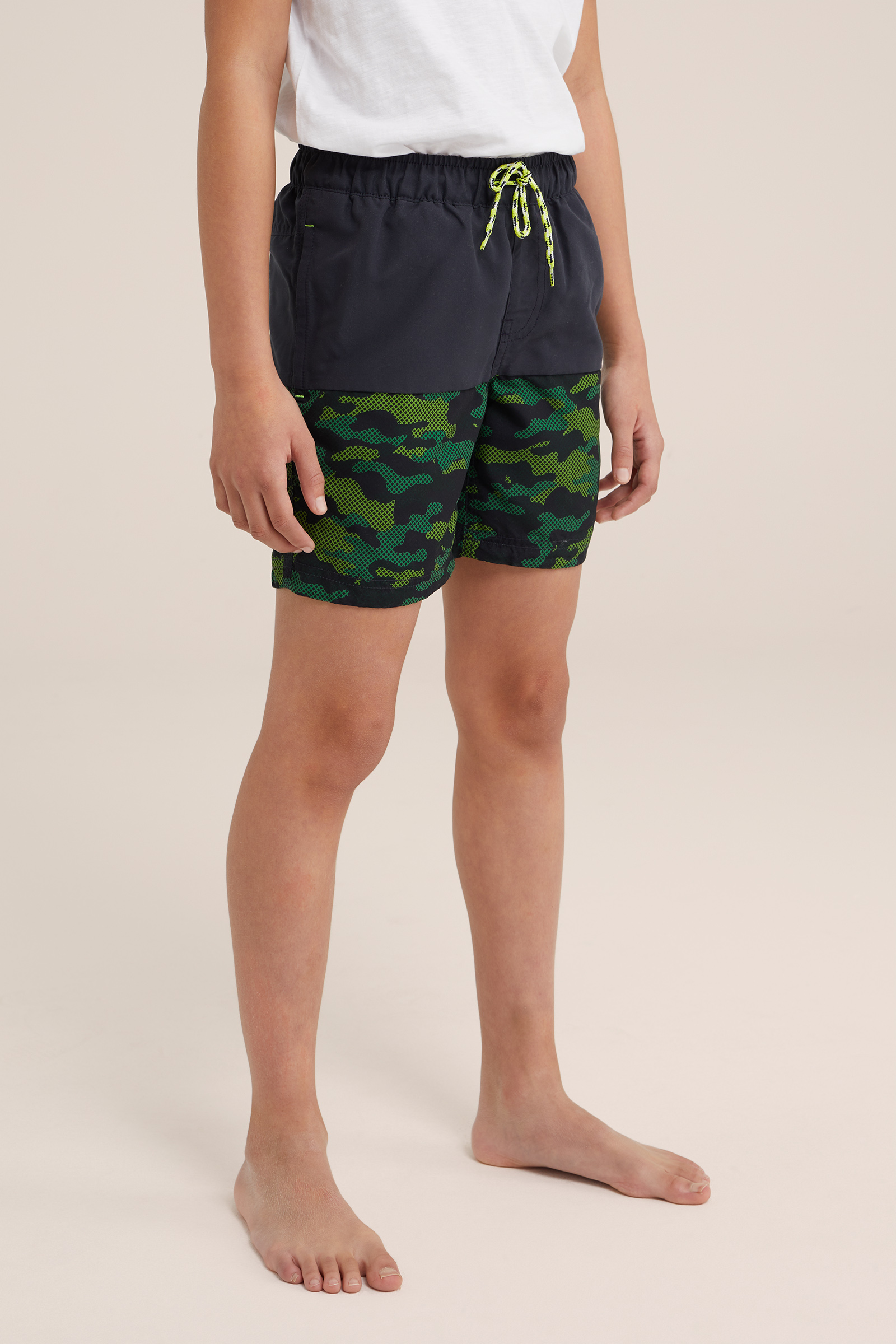 Jongens zwemshort met dessin WE Fashion Donkergrijs