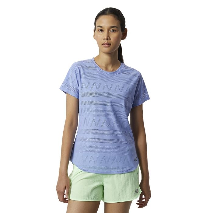 Q Speed Jacquard Short Sleeve Women løbe-T-shirt