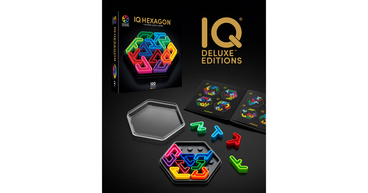 SmartGamesIQ Delux Hexagon Denkspel  (Nederlands, 1 speler, Vanaf 14 jaar, 120 opdrachten)