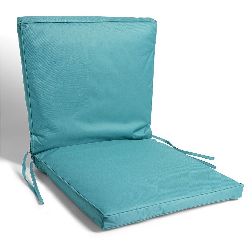 Coussin pour fauteuil de jardin polyester vert - 92x42cm