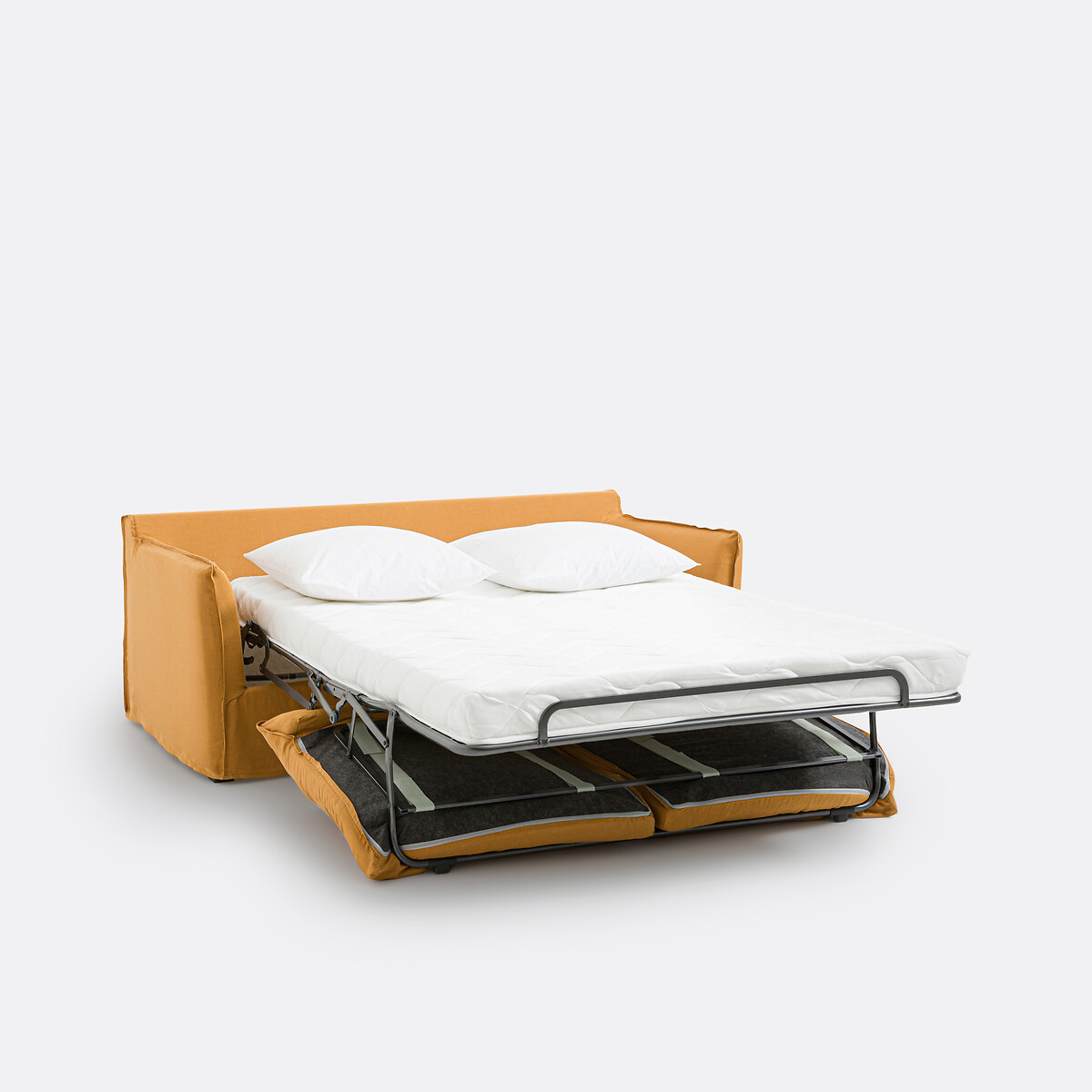 LA REDOUTE INTERIEURS<br>Slaapbank H14 cm, gekreukt linnen, Odna