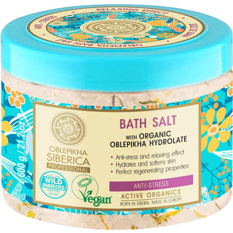 Sel de bain anti-stress vegan - Argousier - 600 g