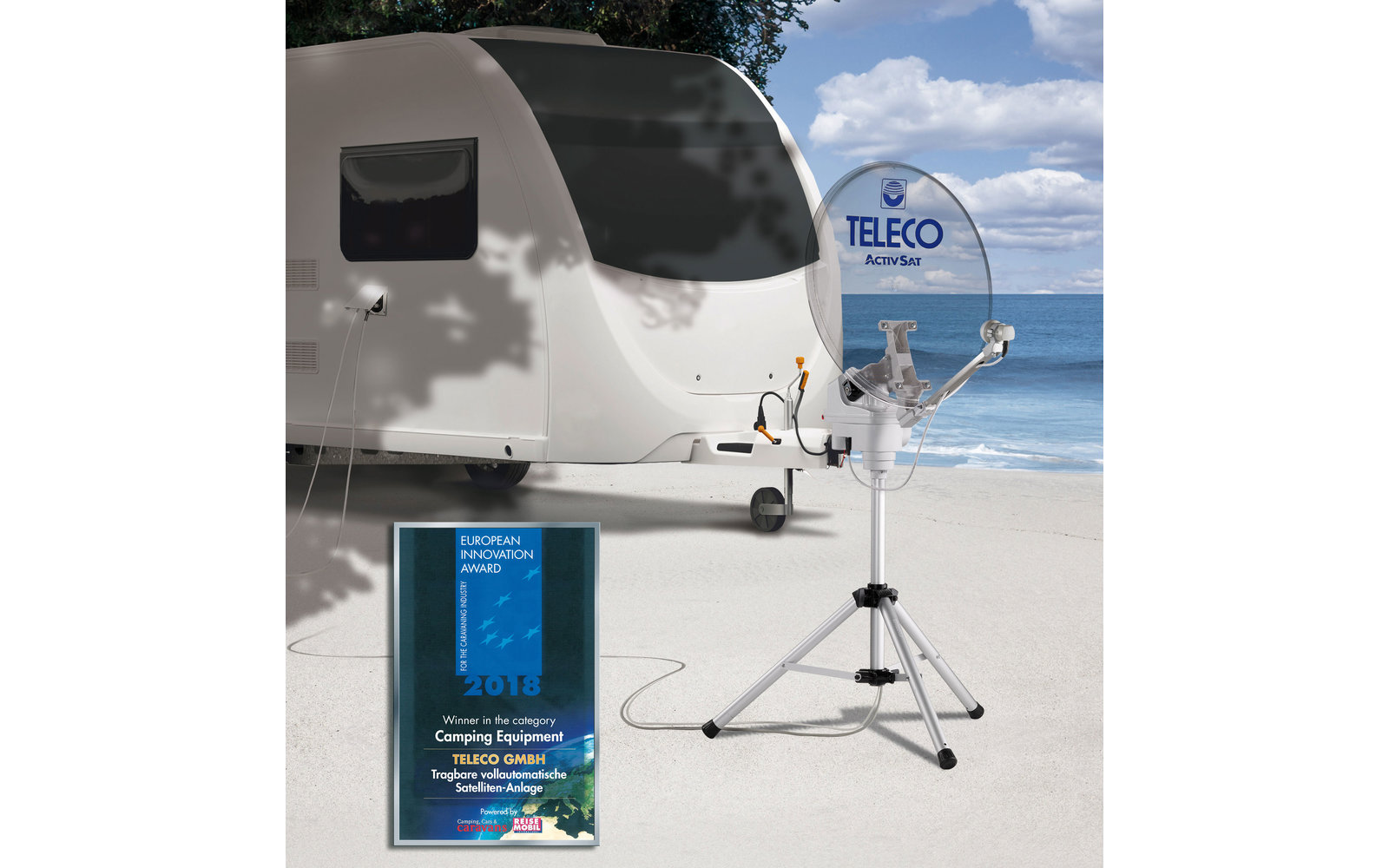 Teleco Activsat Smart Vollautomatische Sat-Anlage 65 cm (Single LNB)