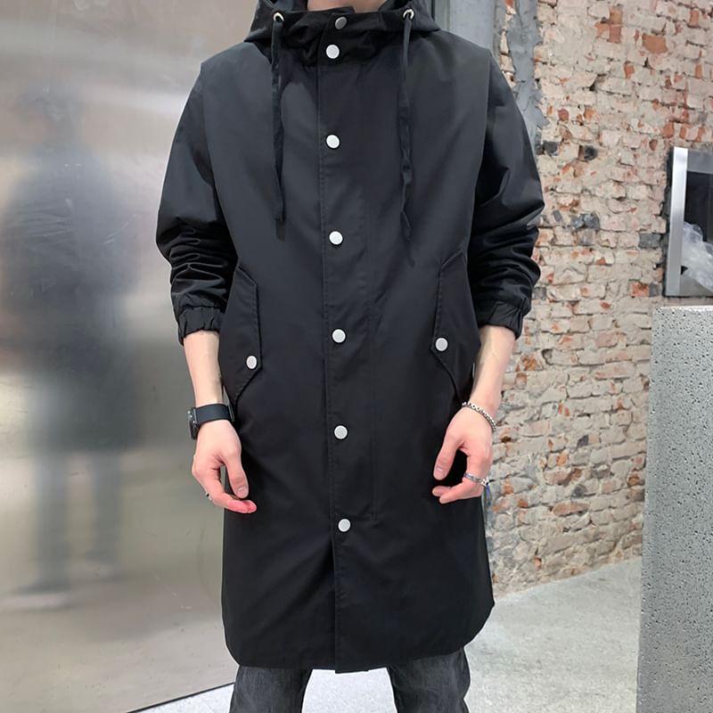 Bay Go Mall - Trenchcoat met capuchon en ritssluiting