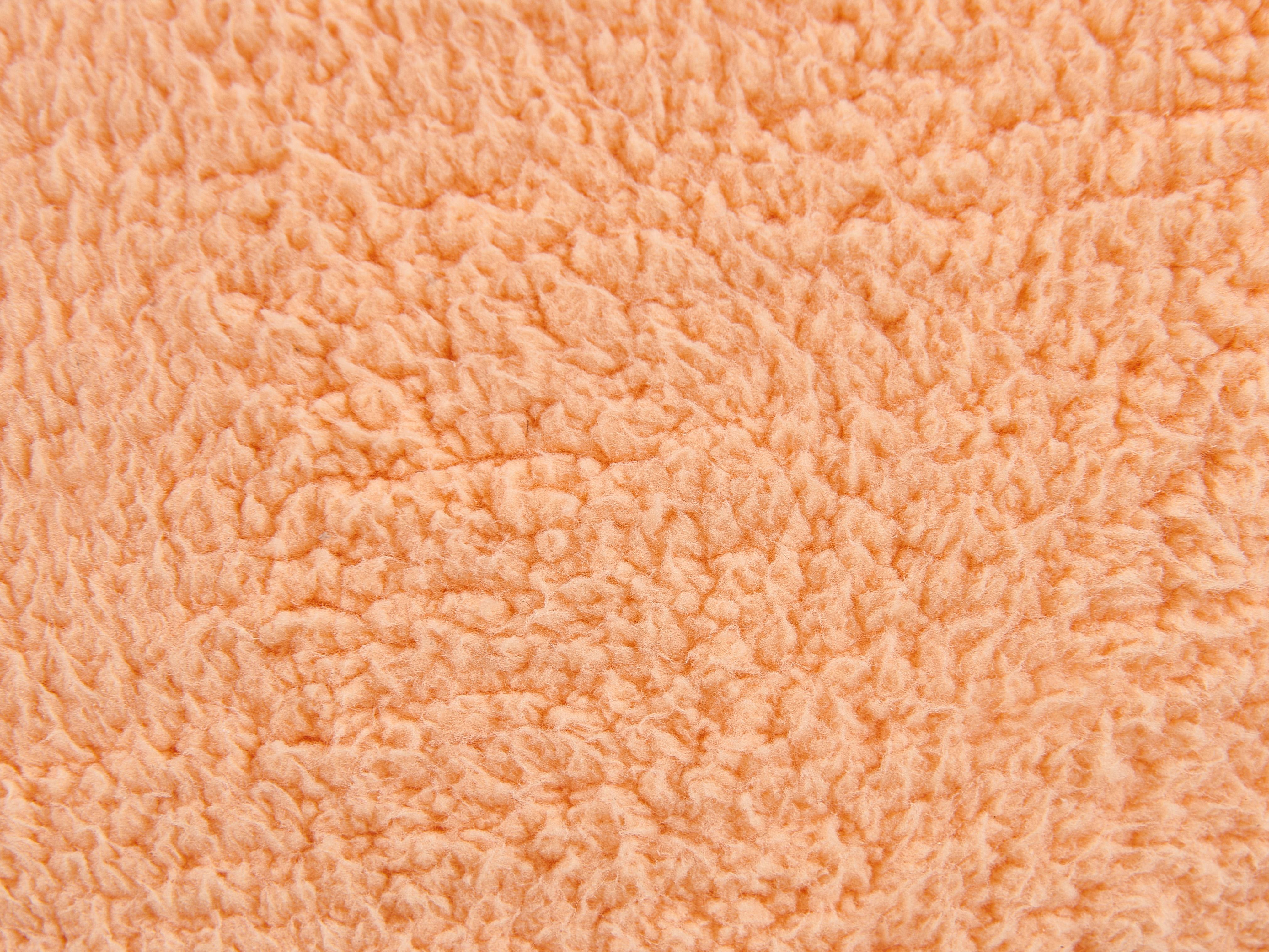 Poef ADLANA Bouclé Oranje