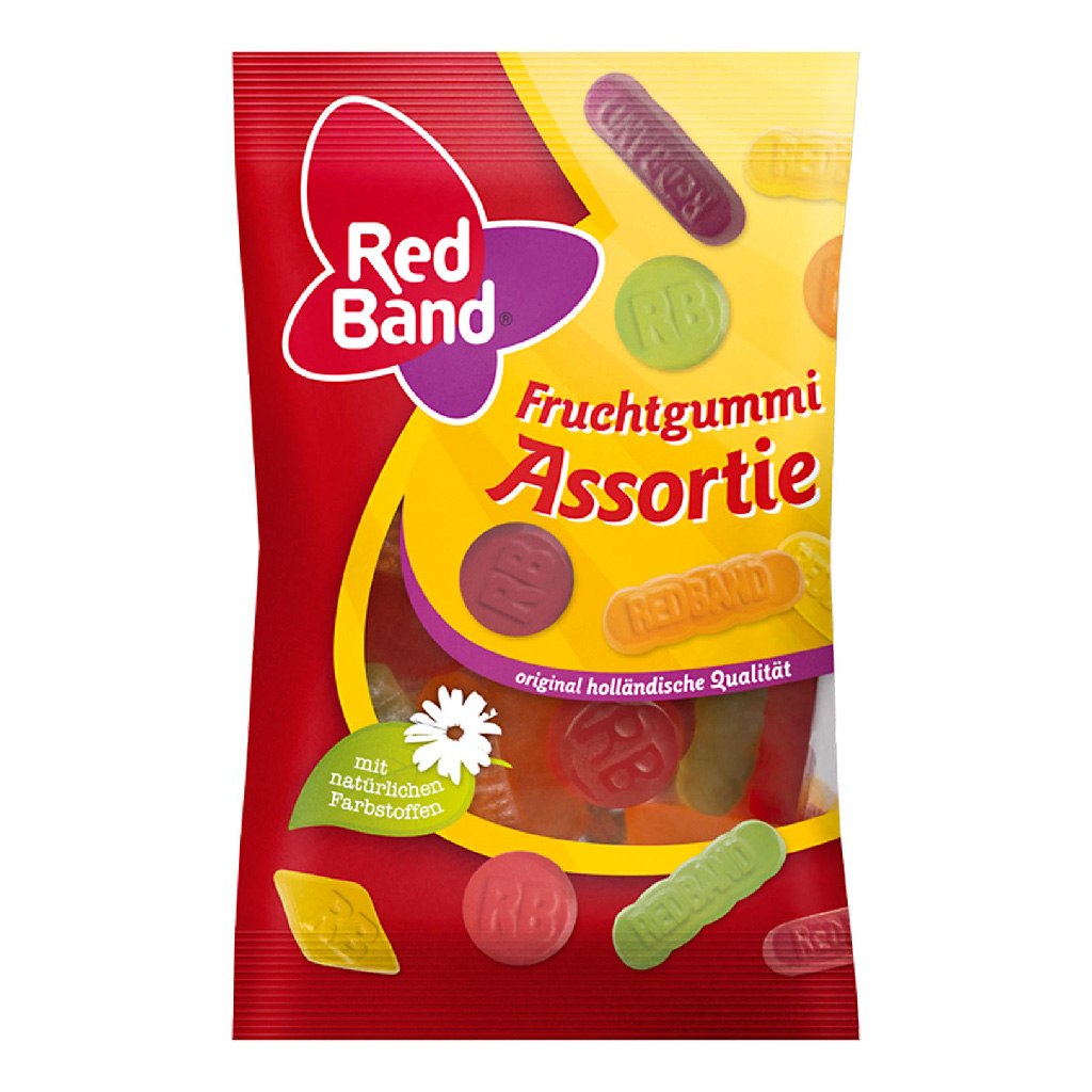 Red Band Assorte Fruchtgummi 100g MHD:3.10.25