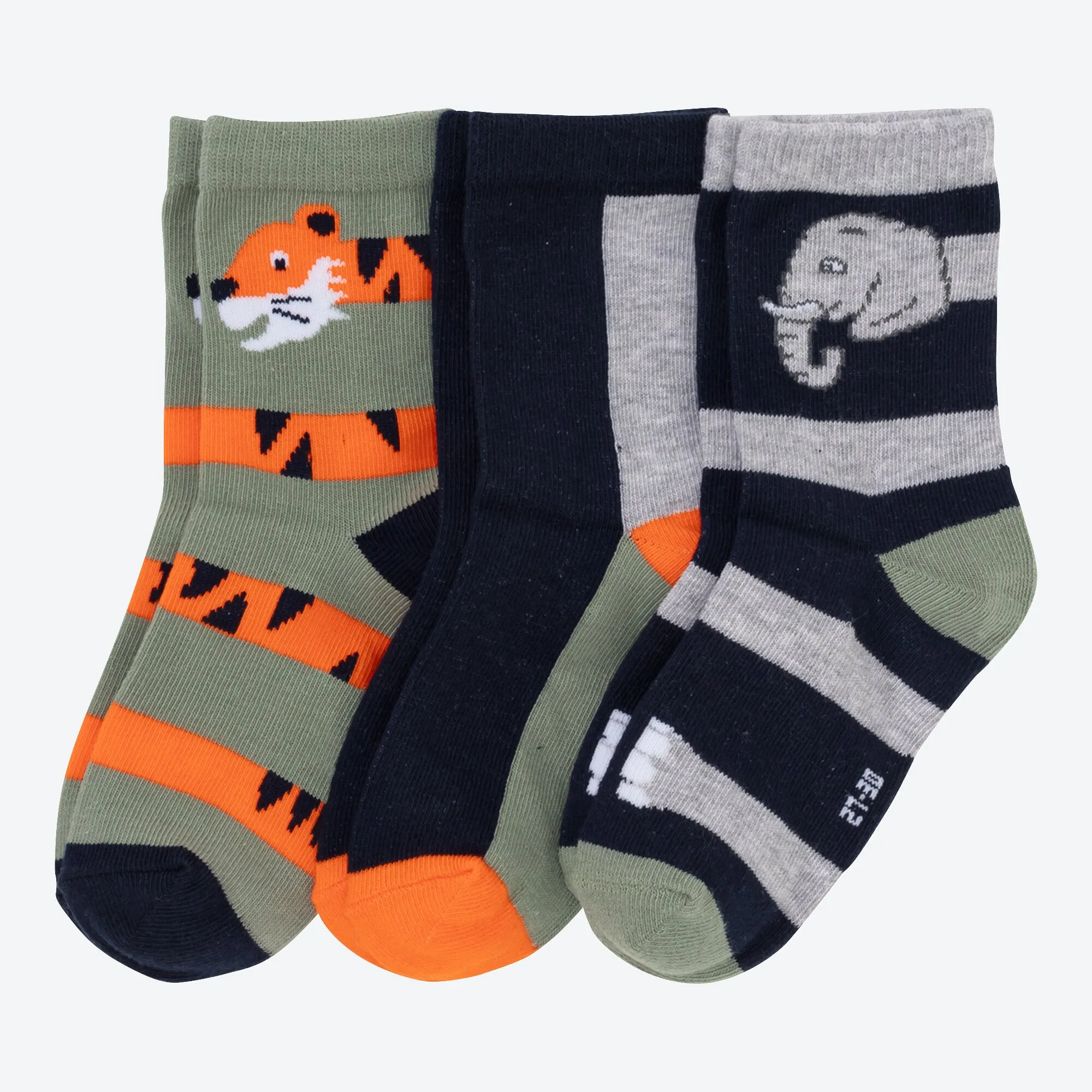 Jungen-Socken mit Tier-Design, 3er-Pack