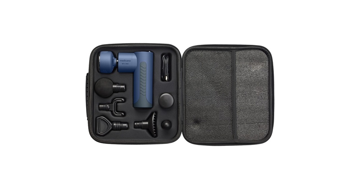MedisanaMG 600 - massagegun met hot & cold functie massage apparaat  (Blauw)