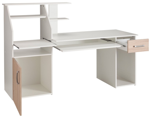 VOGL Möbelfabrik Schreibtisch »Don« mit Tastatur- & Druckerauszug, Breite 137,5 cm, Made in Germany