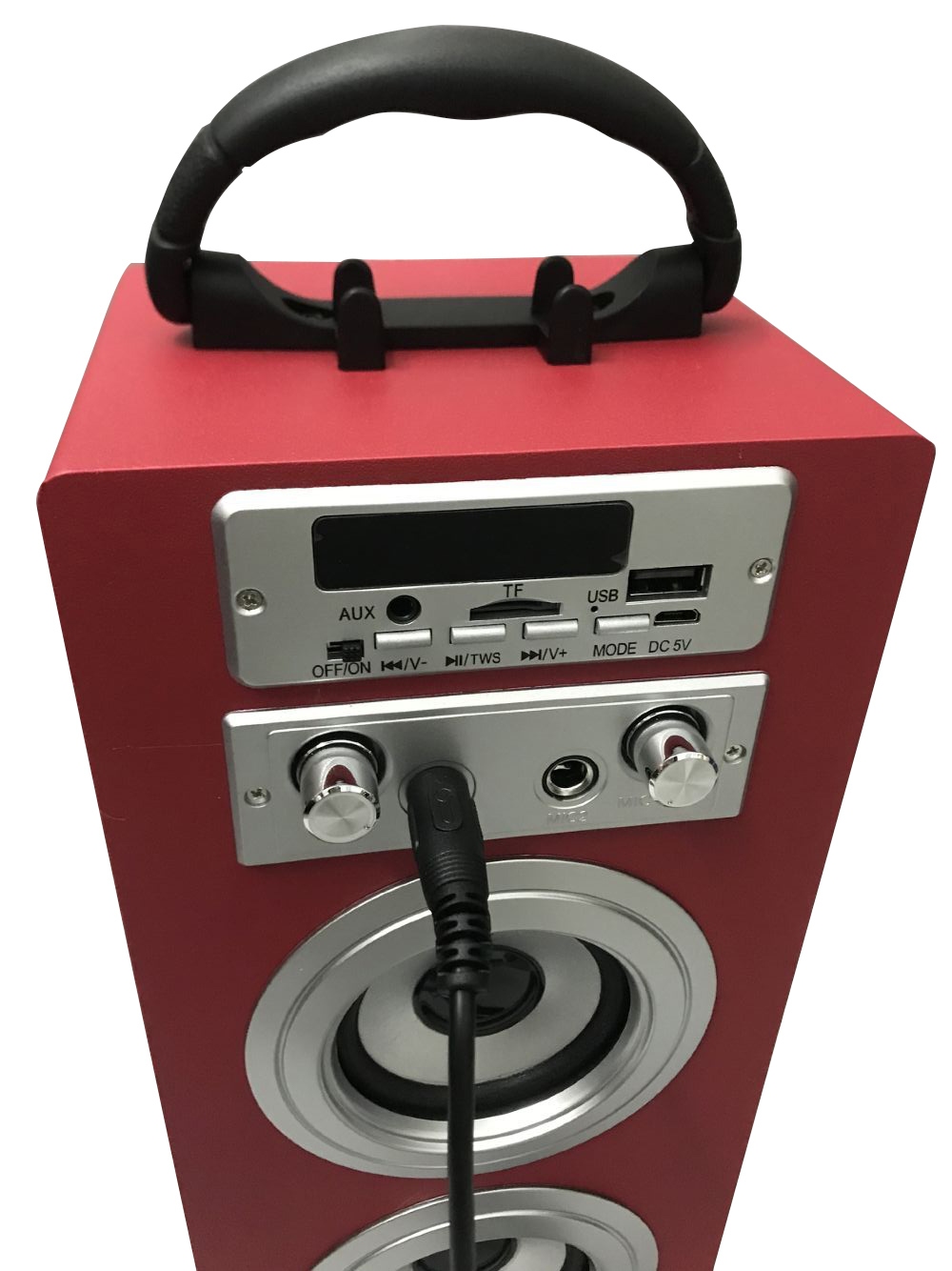 Bluetooth Lautsprecher kabellos 2 x 5 W rot