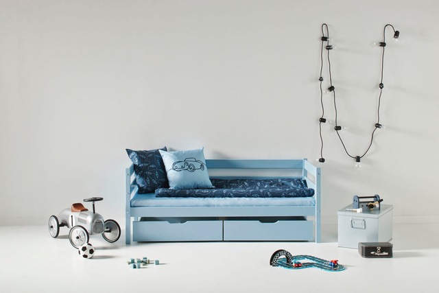 Hoppekids Einzelbett »ECO Comfort Kinderbett, Kiefer Massivholz, Jugendbett inkl. Rollrost« 70x160 cm, wahlweise in verschieden Farben/ Matratze/ Absturzsicherung